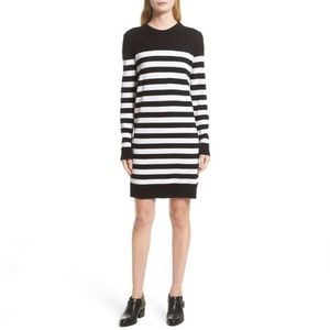 Coming soon. EUC. rag & bone Navy and white stripe knit sweater dress.
